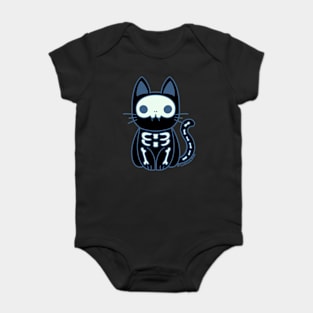 Skeleton kitten Baby Bodysuit